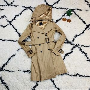 Light tan trench coat women’s jacket